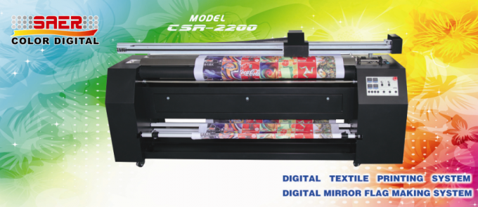 La double de côté machine d'impression de tissus de Digital directement pour l'affiche d'intérieur et extérieure font 2