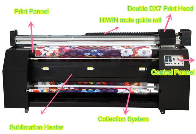 Doubles tissu de grand format d'Epson DX7/machine impression de tissus 2