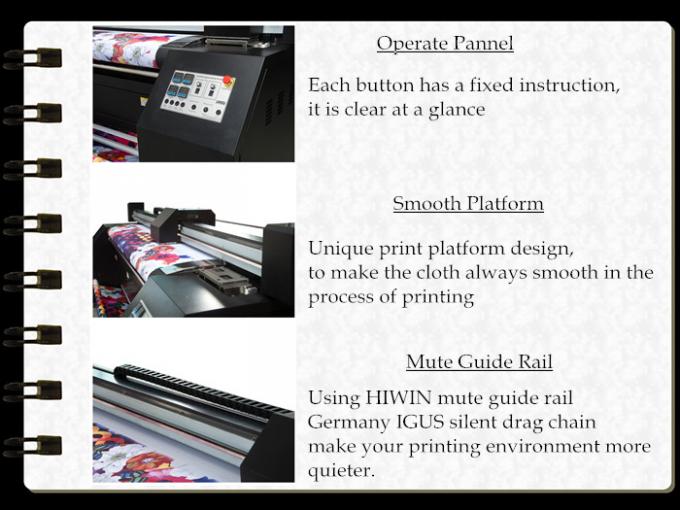 Imprimante à jet d'encre piézo-électrique de haute précision avec la tête d'impression d'Epson sur le matériel de tissu 1