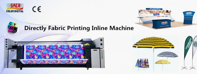 Le grand format sautent des imprimantes de tissu de Digital de machine d'impression de drapeau de miroir 0