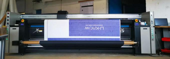 la machine d'impression de tissu de 3.2m pour le coton/polyester avec trois Epson 4720 se dirige 0