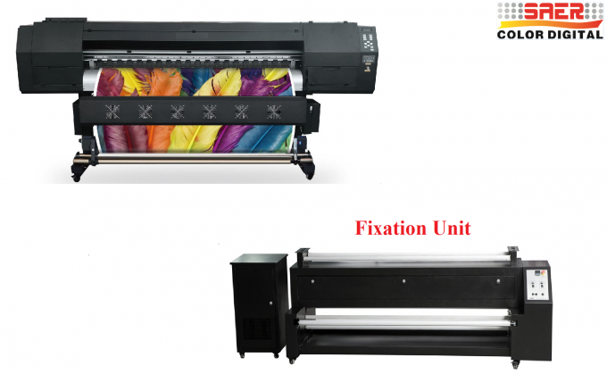 Imprimante de tissu de bannière de la machine d'impression de drapeaux de plume CMYK 7