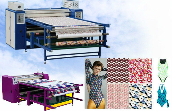 Machine d'impression thermique de presse de transfert de tissu de textile de machine rotatoire de calendrier 2