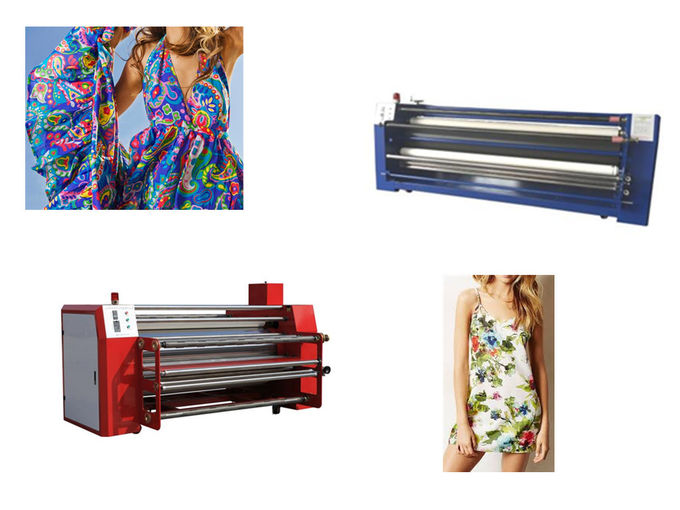 CE rotatoire de machine d'impression de presse de la chaleur de textile de machine industrielle de calendrier 0