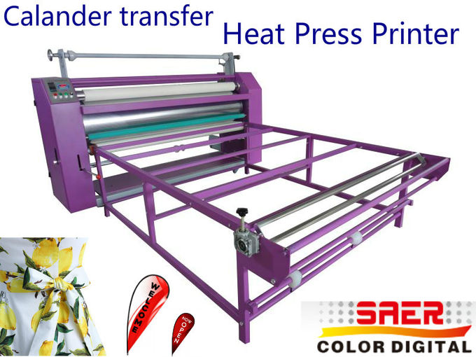 Machine à plat de presse de la chaleur de machine de calendrier de textile avec 1800 kilogrammes de poids 2