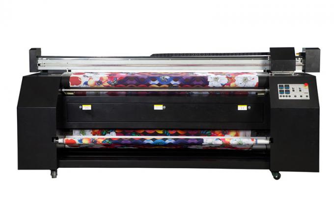 Le grand format sautent la machine d'impression de papier peint de rideau en tente de drapeau de miroir, imprimante numérique de tissu 1