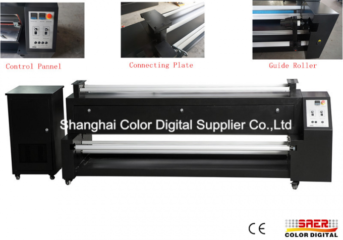 appareil de chauffage de sublimation d'utilisation de machine de fixation de couleur de 1.8M avec les imprimantes piézo-électriques 0