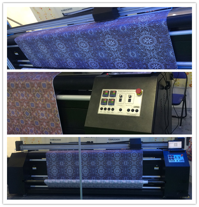 Largeur d'impression de l'imprimante 2.2m de drapeau de Digital de têtes de l'impression DX7 pour le tissu imprimant directement 2
