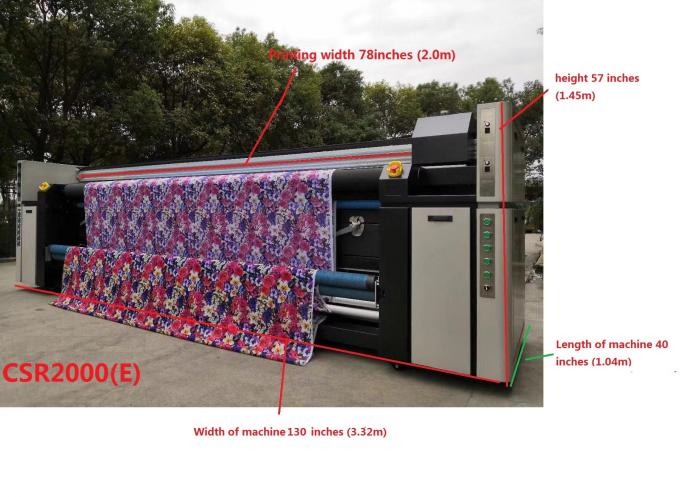 Machine d'impression de tissu de Digital de couverture de Tableau avec trois Epson 4720 têtes d'impression 0