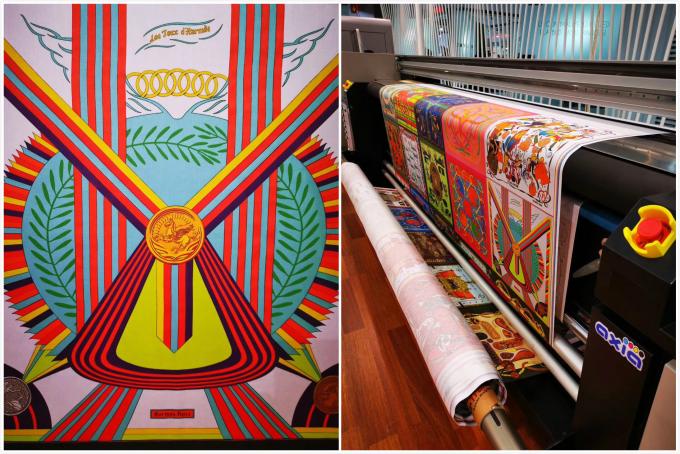 La machine d'impression de sublimation de Digital de grand format sautent des imprimantes de tissu de drapeau 1