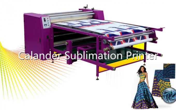 Machine à plat de presse de la chaleur de rouleau de machine de transfert de presse de la chaleur de tissu de calendrier de textile 0