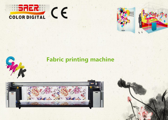 Double CMYK haute résolution de machine d'impression de drapeau du grand format pour le textile