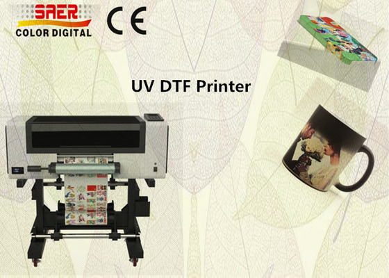 Imprimante d'autocollants UV DTF 30 cm / A3 Imprimante d'autocollants UV DTF AB Imprimante à encre UV à film