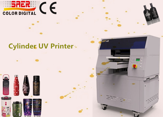 Imprimante UV rotative à grande vitesse 360 cylindres UV ronds machine d'impression pour bouteille tasse tasse tasse boissons boissons boissons