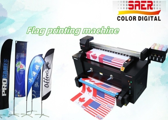 Impression directe en polyester Tissu drapeau Machine d'impression tout en une imprimante textile