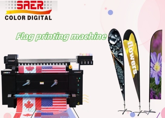 Machine d'impression textile numérique Imprimante à jet d'encre de tissu de nylon Sublimation de teinture Imprimante drapeau polyester