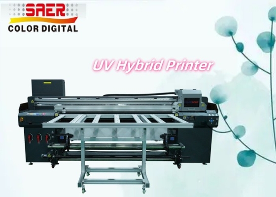 Imprimante hybride UV à plat et à rouleaux pour différents matériaux