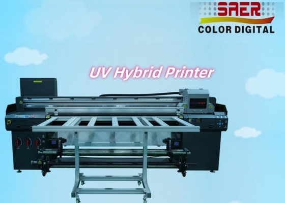 Imprimante hybride UV à plat haute précision et haute vitesse et machine d'impression à rouleaux à péage