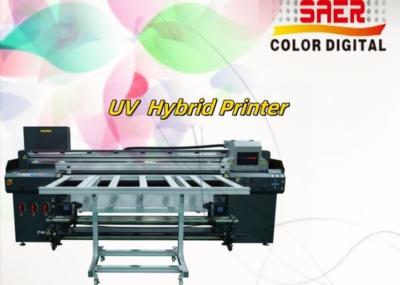 Machine d'impression numérique UV à plat papier peint bannière affiche hybride à jet d'encre UV LED