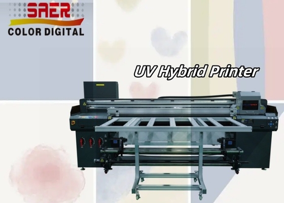 SAER Banner Paper UV Hybrid Roll To Roll et machine à imprimer à plateau