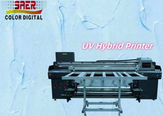 Imprimante à jet d'encre UV numérique à rouleaux et imprimante hybride UV à plat