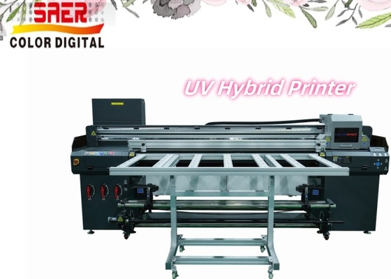 Imprimante à jet d'encre à rouleaux UV à grande vitesse et imprimante à bandeau à plat