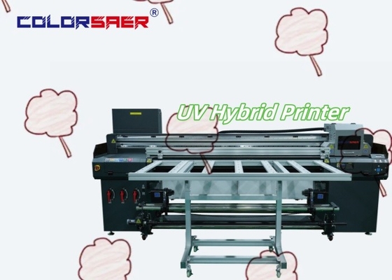 Longue durée de vie Imprimante hybride UV à rouleaux et à plat Imprimante UV commerciale à haute stabilité