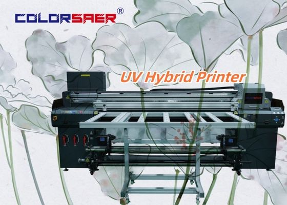 Imprimante hybride UV à rouleau à rouleaux de 6 pieds, affiche, bannière, autocollant, film de plafond, plotter grand format