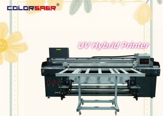 Vente directe d'usine de Shanghai 2400 dpi imprimante hybride UV à plat et à rouleau