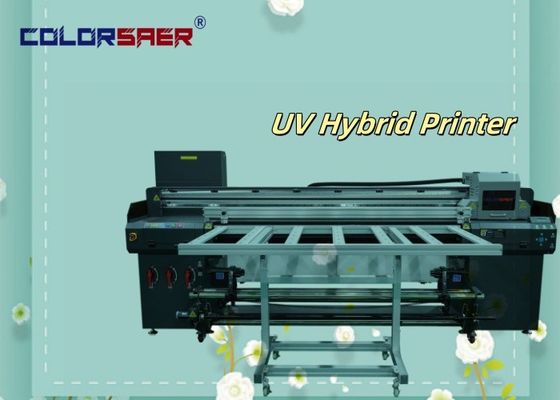 Imprimante hybride UV à plateau et à rouleau en un seul