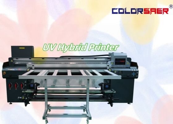 Imprimante à jet d'encre UV pour petites entreprises à plat avec imprimante hybride UV à rouleaux pour différents matériaux