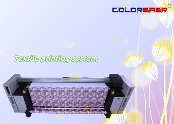 Machine d'impression numérique sur tissu 3,2 m Imprimante à sublimation avec 8 têtes pour tissu coton polyester