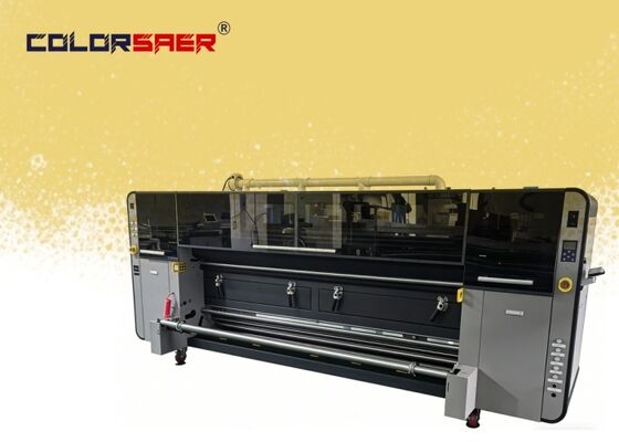 SAER KJ4B-QL Imprimante à tête d'impression à sublimation avec impression à rouleaux et largeur de 3200 mm pour l'impression textile et de drapeaux