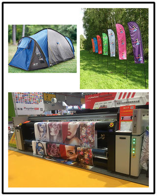 Petit pain de machine d'impression de tissu de Digital d'affichage de salon commercial pour rouler 360 - résolution 1800dpi