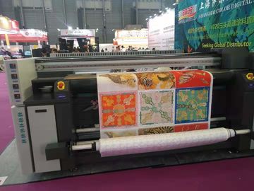 Imprimante continue de sublimation d'offre d'encre avec trois 4720 la résolution maximum des têtes d'impression 1800DPI