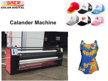Petit pain de machine de calendrier de textile de rendement élevé pour rouler l'ajustement intelligent de presse de la chaleur