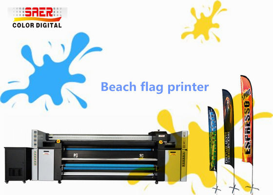 L'imprimante 1400dpi CMYK de tissu de rideau en tête de l'impression 4 colorent l'offre continue d'encre