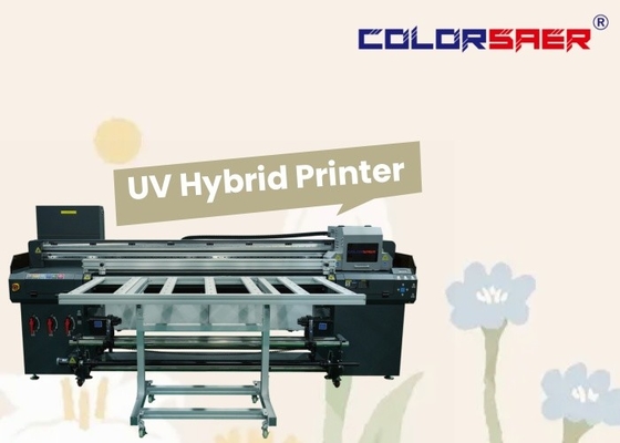 1.8m Large Format Flatbed And Roll To Roll UV Hybrid Printer For Different Materials