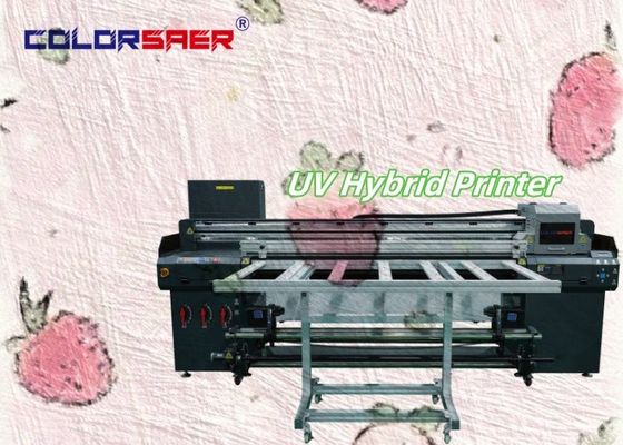 Automatic Industrial Level UV Printing Machine Flatbed And Roll To Roll UV Hybrid Plotter