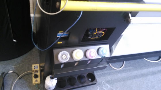 Double machine d'impression de tissu de Digital de tête de l'impression DX7 pour la fabrication de drapeau