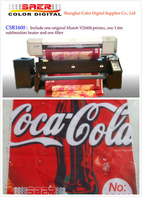 Imprimante 1604 de sublimation de Mutoh Vj pour l'impression de tissu de rideau et de Tableau en drapeau
