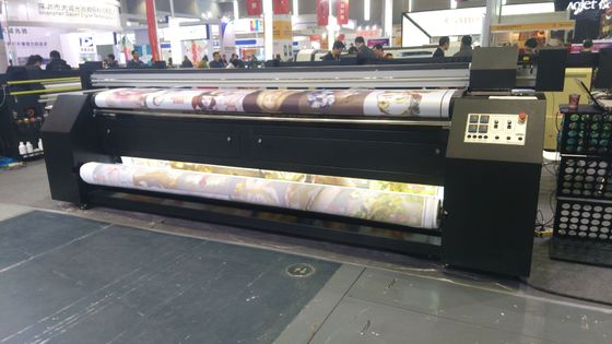 Chaîne de Digital de machine d'impression de bannière de tissu de satin de sublimation tricotée