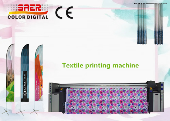 Machine d'impression de tissu de rideau avec 4 têtes d'impression élevées de DPI