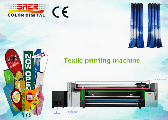 Imprimante à sublimation numérique 2100 mm pour tissu de coton drapeau