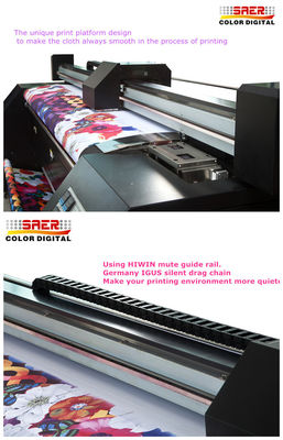 Résolution maximum directe de l'encre 1400DPI de colorant de sublimation de traceur de tissu de polyester