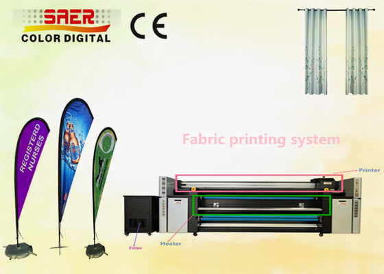 3 morceaux d'Epson de tête d'encre de colorant marquent directement la solution de traitement intégrée de machine impression
