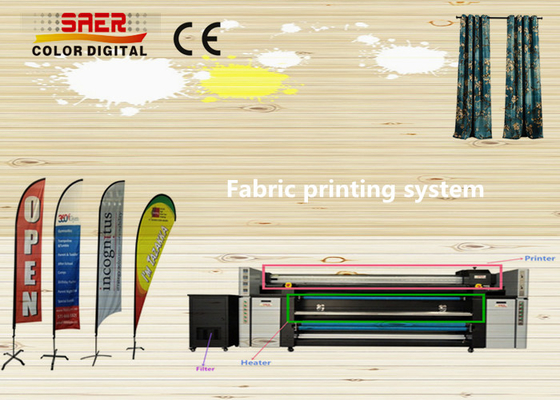 Imprimante de tissu de polyester de bannière de drapeau de SAER CSR2200/directement imprimante de textile