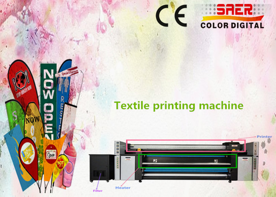 machine d'impression de tissus de Digital de tissu de coton 380V avec l'encre de colorant