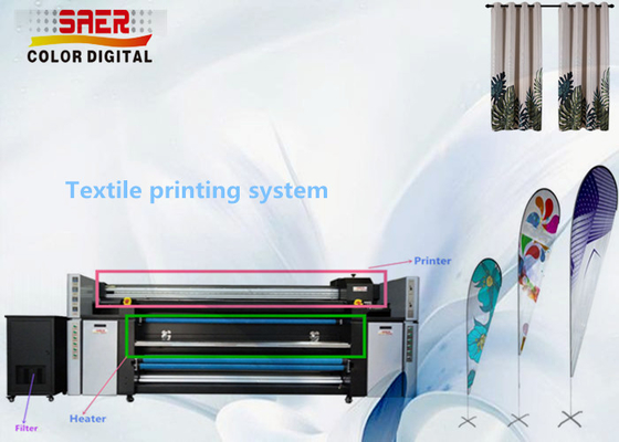 Imprimante à sublimation à haute vitesse de grand format à 4 têtes Résolution 1400 dpi