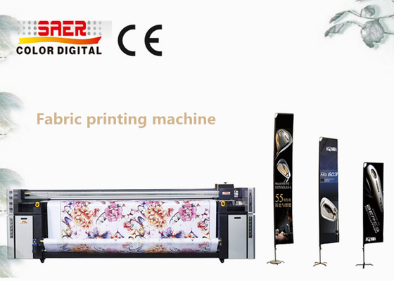 3.2m machine d'impression de tissus grand format avec unité de fixation tout en une machine